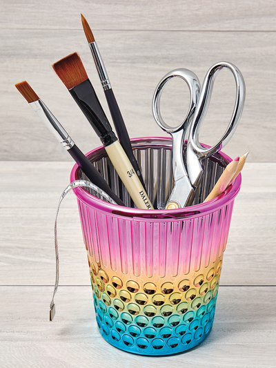 Plastic Rainbow Thimble Craft Container Cover